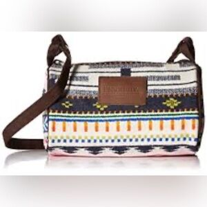 PENDLETON Wool Travel Kit Bag Crossbody Aztec Print Purse